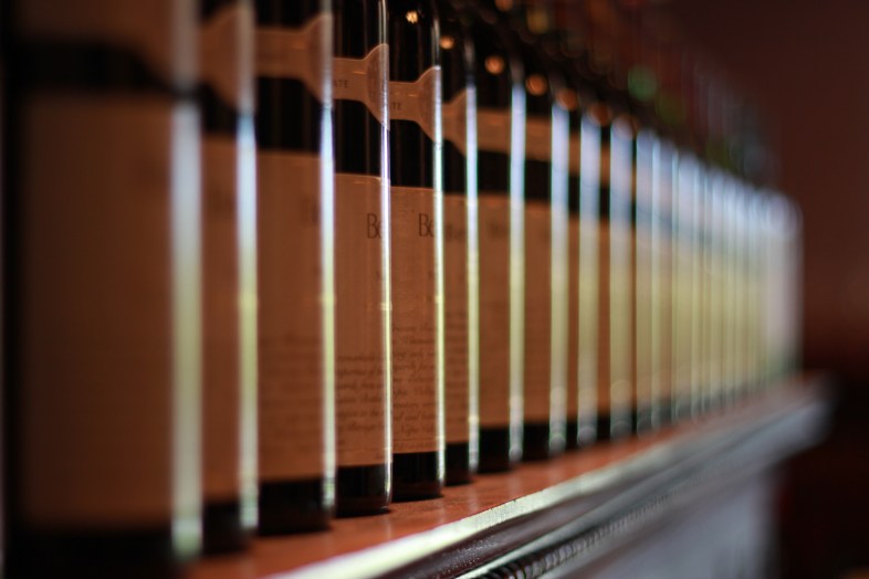 Shallow Depth of Field Wine bottles