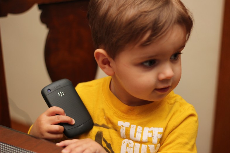 Blackberry vs. iPhone 5 (from a Toddler's perspective)